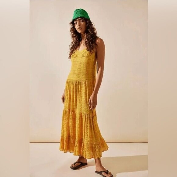 NWT Free People Marigold Maxi Dress In Yellow